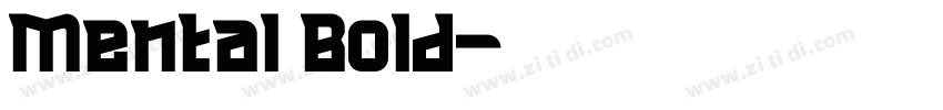 Mental Bold字体转换